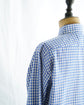 Made in France HERMES Blue check summer cotton shirt