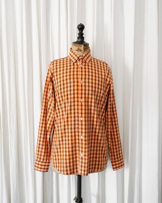 HERMES Made in France cotton check shirt