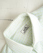 Made in France HERMES L.Green check shirt