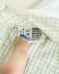 Made in France HERMES L.Green check shirt