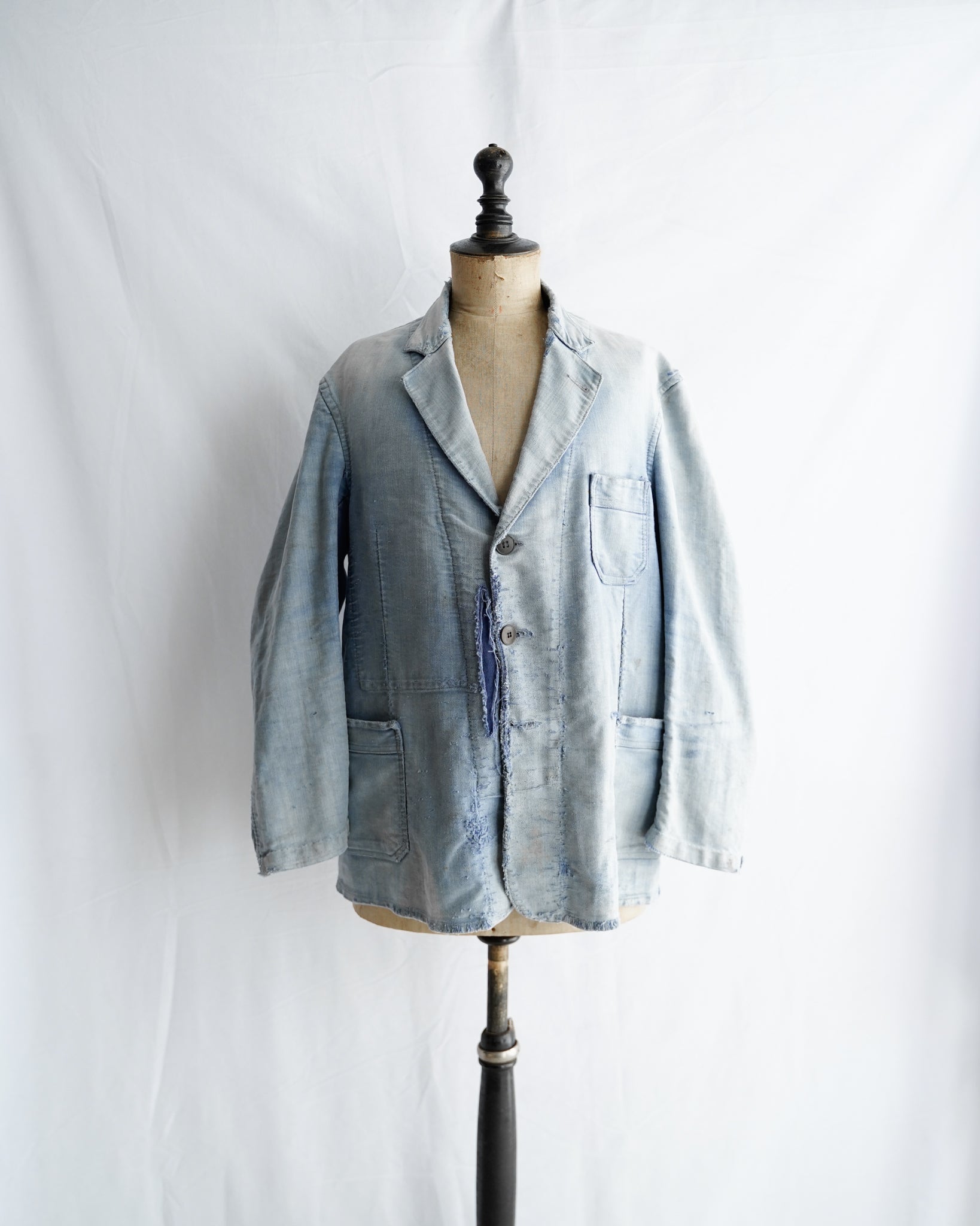 1950's French vintage blue moleskin work jacket – Maison ma