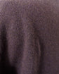 HERMES Made in Italy Yak wool leather trim half zip knit