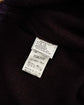 HERMES Made in Italy Yak wool leather trim half zip knit