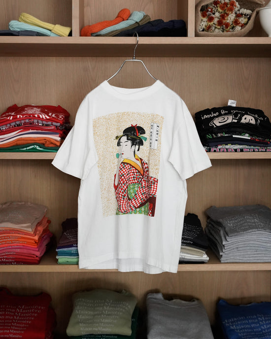 Kitagawa Utamaro Ukiyoe Single stich Print Tee