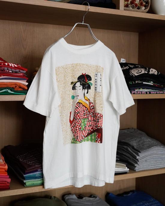 Kitagawa Utamaro Ukiyoe Single stich Print Tee