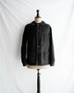 1920~1930’s French Vintage  AP MICHEL Beatiful patched Black moleskin work jacket "V pocket"