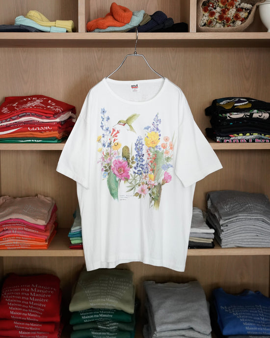 Made in U.S.A. Cacti and Hummingbirds Print Tee