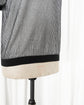 BALLANTYNE Two Tone Ribbed Cotton Knit Polo Shirt