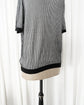 BALLANTYNE Two Tone Ribbed Cotton Knit Polo Shirt