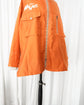 90s JET SET "the Wave" Neon Orange Heavy Nylon Stand Collar Jacket MADE IN ITALY