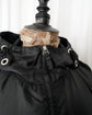 90s JET SET "the Wave" Black & White Star Nylon Anorak Jacket