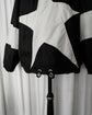 90s JET SET "the Wave" Black & White Star Nylon Anorak Jacket