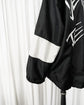 90s JET SET "the Wave" Black & White Star Nylon Anorak Jacket