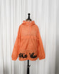 90s JET SET "the Wave" Neon Orange Nylon Anorak Jacket
