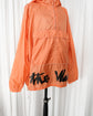 90s JET SET "the Wave" Neon Orange Nylon Anorak Jacket