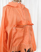 90s JET SET "the Wave" Neon Orange Nylon Anorak Jacket