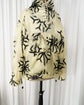 80s JET SET "Snowflake" Glazed Nylon Lace Up Anorak Jacket