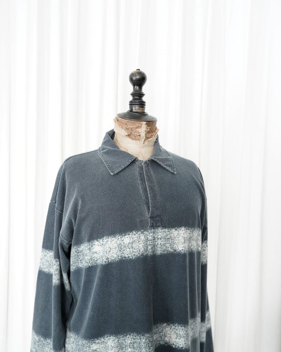 1995ss STONE ISLAND By Massimo Osti "Corrosion Stripe" Sleeve Logo Polo Shirt