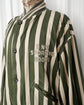 1980s BONEVILLE Sporting Goods Vertical Striped Bomber Jacket "IDEAS FROM MASSIMO OSTI"