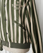 1980s BONEVILLE Sporting Goods Vertical Striped Bomber Jacket "IDEAS FROM MASSIMO OSTI"