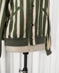 1980s BONEVILLE Sporting Goods Vertical Striped Bomber Jacket "IDEAS FROM MASSIMO OSTI"