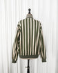1980s BONEVILLE Sporting Goods Vertical Striped Bomber Jacket "IDEAS FROM MASSIMO OSTI"