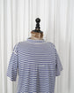 1980s STONE ISLAND MARINA Mako Cotton Border Tee "IDEAS FROM MASSIMO OSTI"