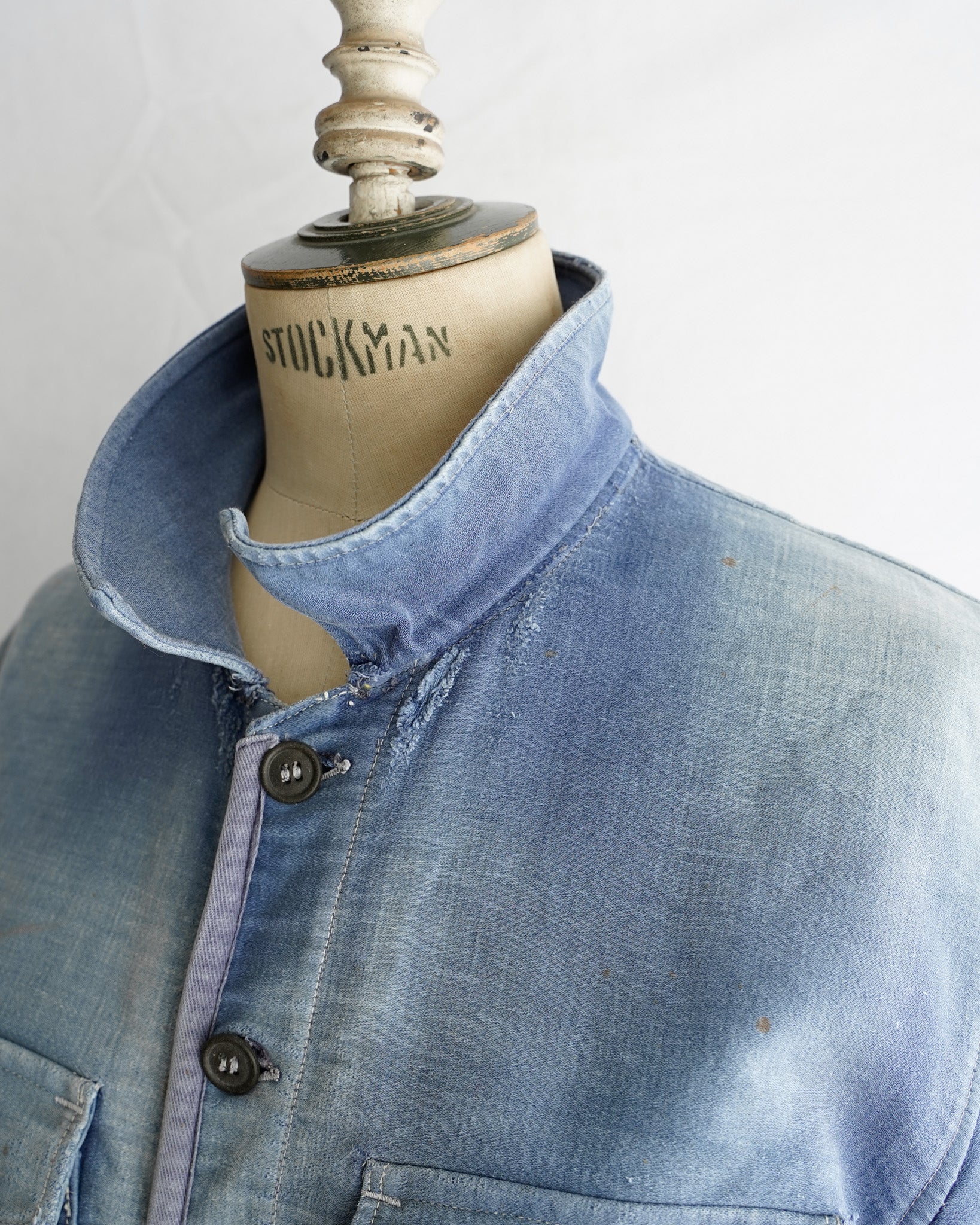 ジャケット・アウター 40s \"Le Mont Saint Michel\" CyclistJacket 40-50s France Vintage Le Mont St Michel Blue Mo