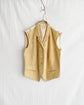 HERMES "マルジェラ期”Made in France Suede leather & silk vest