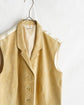 HERMES "マルジェラ期”Made in France Suede leather & silk vest