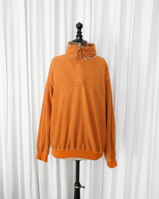 1980s STONE ISLAND Fleece Packable Hood Anorak "IDEAS FROM MASSIMO OSTI"