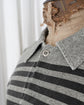 1995s STONE ISLAND Spell Out Collar Long Sleeve Border Tee