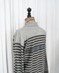 1995s STONE ISLAND Spell Out Collar Long Sleeve Border Tee