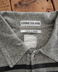 1995s STONE ISLAND Spell Out Collar Long Sleeve Border Tee