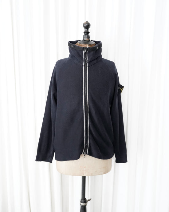2004ss STONE ISLAND High Neck Zip Up Sweatshirt "Design by Paul Harvey"
