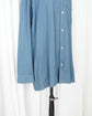 2015ss Maison Martin Margiela Indigo Tencel Twilled Western Long Shirt