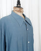 2015ss Maison Martin Margiela Indigo Tencel Twilled Western Long Shirt