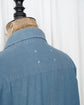 2015ss Maison Martin Margiela Indigo Tencel Twilled Western Long Shirt