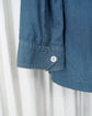 2015ss Maison Martin Margiela Indigo Tencel Twilled Western Long Shirt