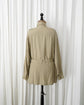 80s Calvin Klein Sport Silk Military Safari Jacket