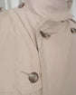 90s EMPORIO ARMANI Viscose Nylon Trench Style Bal Collar Coat Made in ITALY