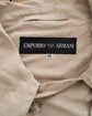 90s EMPORIO ARMANI Viscose Nylon Trench Style Bal Collar Coat Made in ITALY
