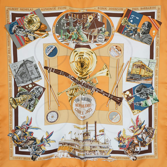 HERMES カレ90 " THE ORIGINAL NEW ORLEANS CREOLE JAZZ"