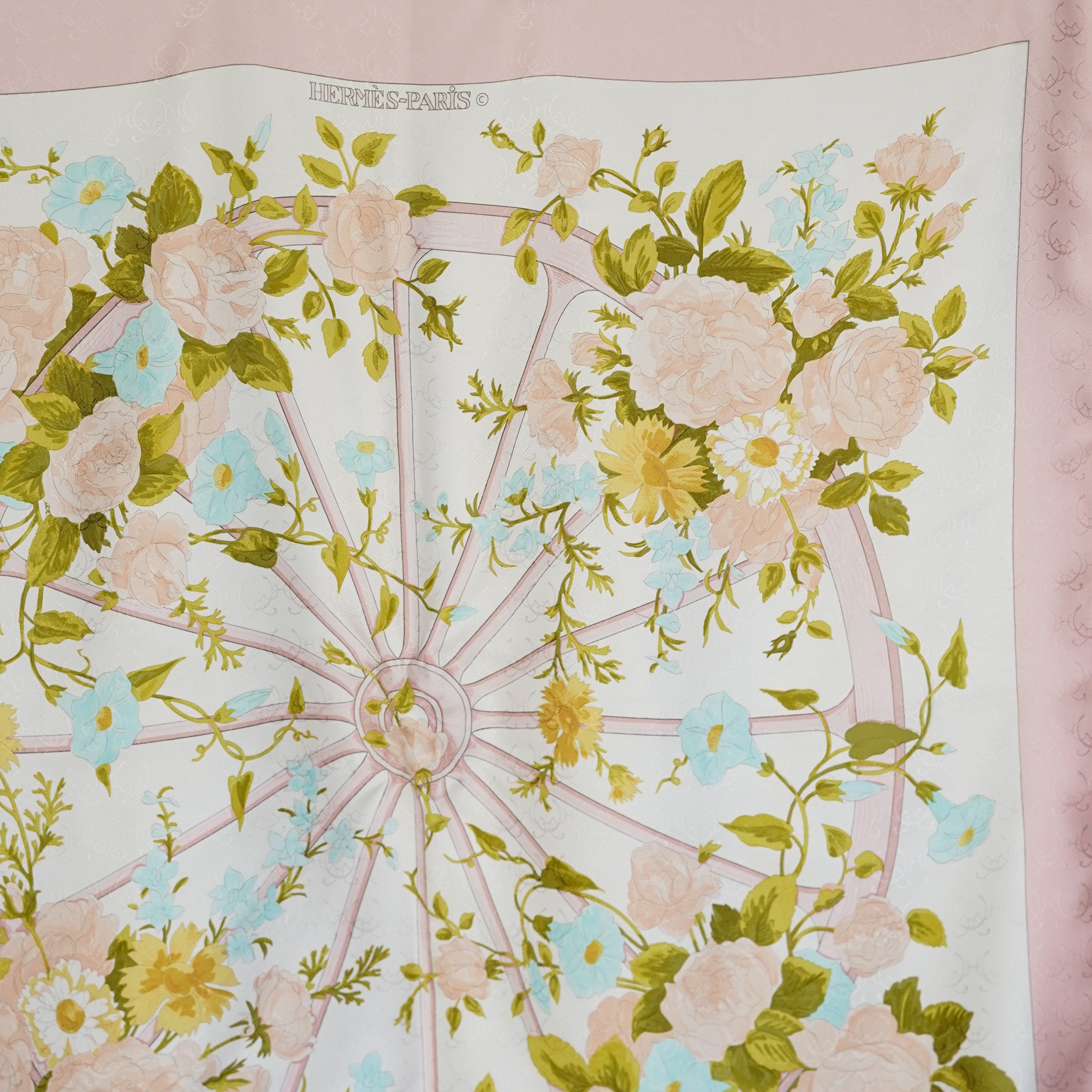 HERMES カレ ROMANTIQUE シルクスカーフ HERMES カレ90 