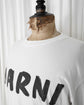 2021SS MARNI Brush Stroke Logo Over Tee