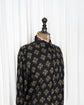 ANTIK BATIK homme Cut Jacquard Botanical Cotton Block Printed Shirt "Dead Stock"