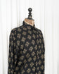ANTIK BATIK homme Cut Jacquard Botanical Cotton Block Printed Shirt "Dead Stock"