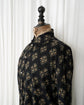 ANTIK BATIK homme Cut Jacquard Botanical Cotton Block Printed Shirt "Dead Stock"