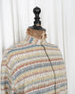 90s MISSONI UOMO Chevron Weaved 3D Plaid Cotton S/S shirt