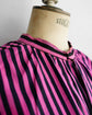 20century French antique Wool& Silk custume stripe blouse